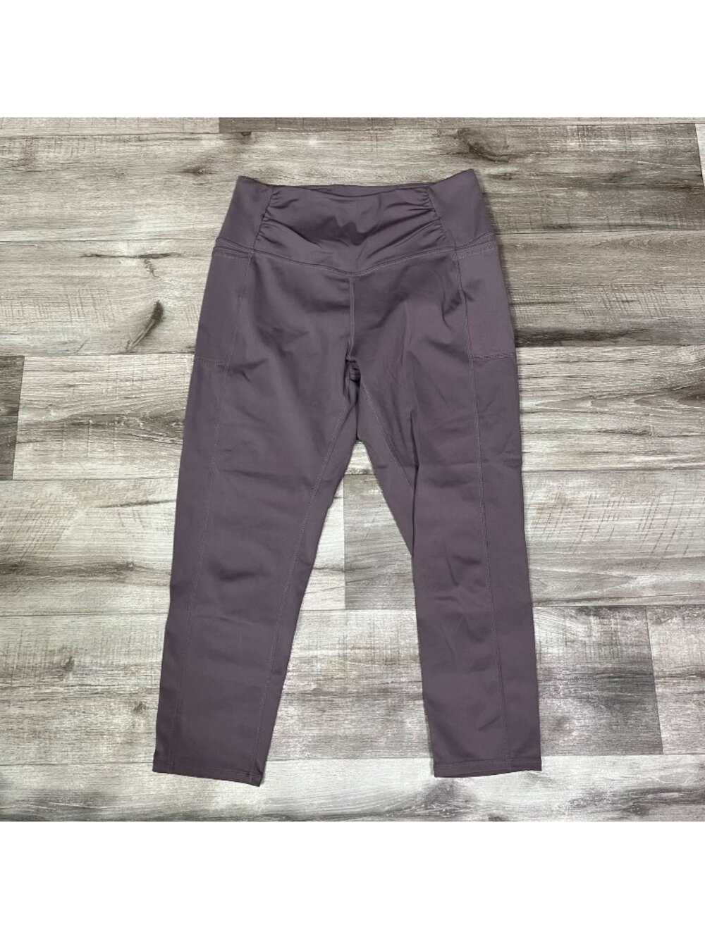 Free People Movement Athletic Breathe Easy Cropped Yoga Dark Pants Purple Size S